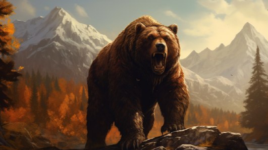 Мощный медведь